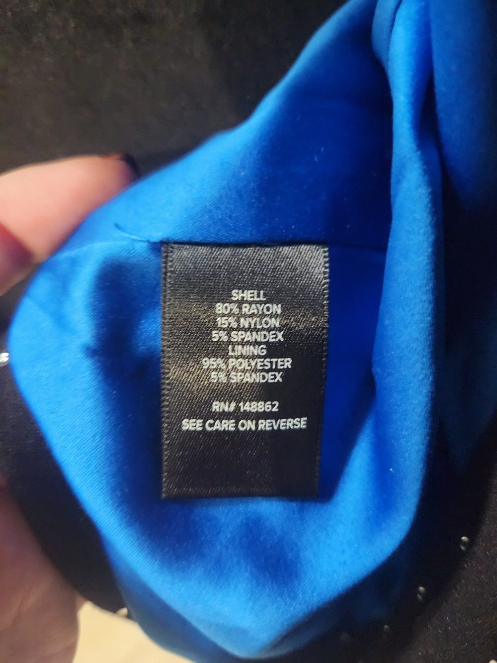 Black Rhinestone Dress Jacket - Picture 8 of 12